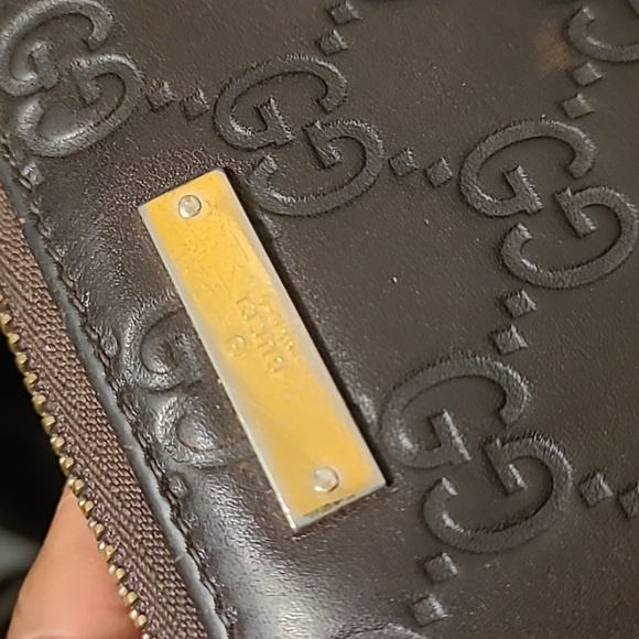 🤎💯Authentic Chocolate Brown Guccissima Zip Around Wallet🤎 - Picture 8 of 13